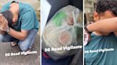 Netizens condemn man who films distressed delivery rider while ranting about nationality