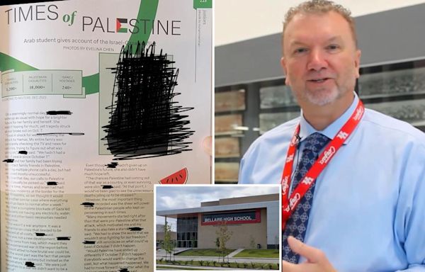 Texas high school principal responds to backlash over yearbook’s Times of Palestine page