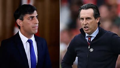 David Cameron compara a Sunak con Unai Emery: "Todo es posible tanto en el fútbol como en la política"