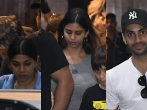 Shah Rukh Khan Spotted With Suhana Khan's Rumoured BF Agastya Nanda, Trio Give Camera a Miss | Watch - News18