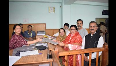 Himachal bypolls: Cong’s Kamlesh Thakur, Pushpinder Verma; BJP’s Hoshyar Singh file nomination papers