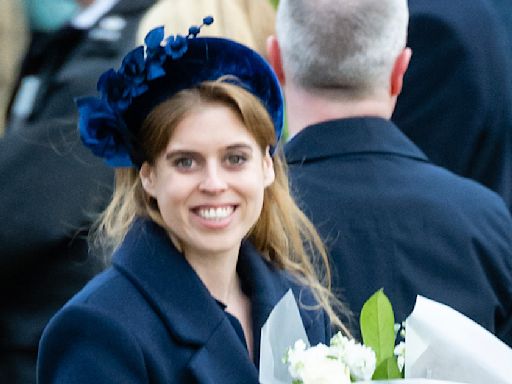 Princess Beatrice Just Wore a Navy Floral Bud Dress and It’s as Beautiful as It Is Perfect for Fall