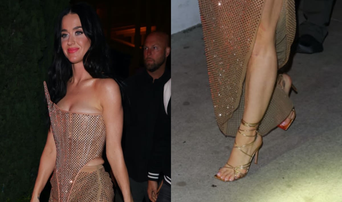 Katy Perry Makes Gold Statement in Strappy Sandals at ‘American Idol’ Last Show Party
