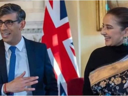 Manisha Koirala shares pics from her meet with UK PM Rishi Sunak; says, 'most attendees 'Loved' 'Heeramandi' | Hindi Movie News - Times of India