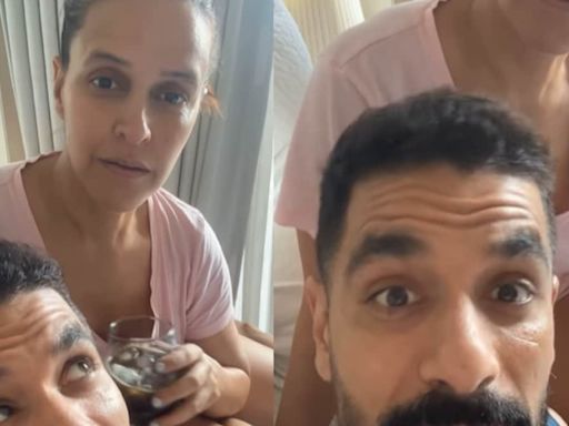 Angad Bedi's Fun Reel With Wife Neha Dhupia On 'Ghar De Kharche' Is Too Relatable - News18