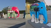 Burbank showcases life-size baby Asian elephant sculptures to support conservation