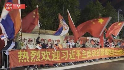 Belgrade residents welcome Xi's arrival