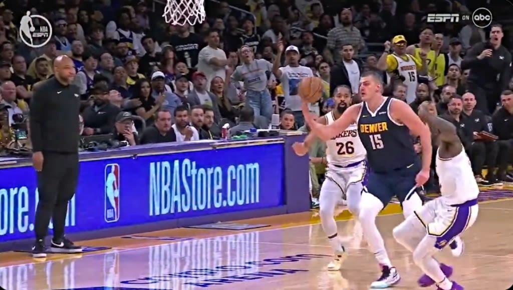 Nikola Jokic Made A Ridiculous Pass By Slapping The Ball To MPJ