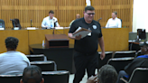 Hunter Pepper exits council meeting during public comments