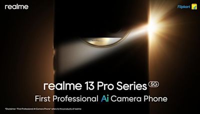 Realme 13 Pro Series 5G AI camera phone slated for launch in India, set to retail on Flipkart