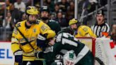 Michigan hockey upsets Minnesota, 4-3, for second straight Big Ten hockey tournament title