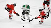 Roope Hintz scores 3 times as Stars beat Blackhawks 5-2