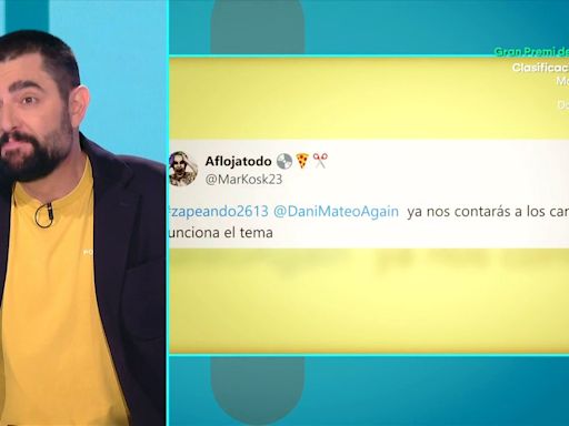 Dani Mateo comenta su cambio de look: "Cerré los ojos y al abrirlos era José Manuel Parada"