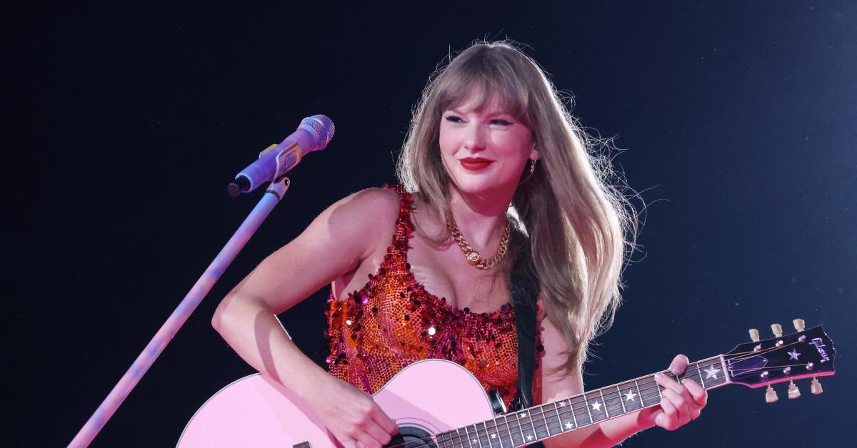 Taylor Swift Debuts Chiefs-Inspired Look as Travis Kelce Attends Paris Concert