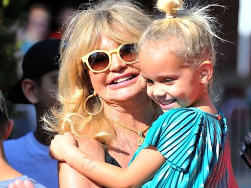 Goldie Hawn's oldest granddaughter looks so grown up in new selfie with famous dad Oliver