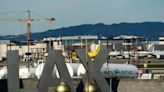 Half-naked man is arrested after running onto tarmac at the Los Angeles airport