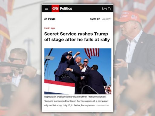 Fact Check: CNN Initially Published Headline 'Secret Service Rushes Trump Off Stage After He Falls at Rally'