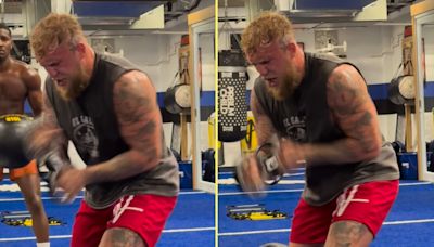 Jake Paul wows fans with blistering hand speed as he trains for Mike Perry clash