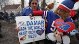 'Everyone's here in support of Damar.' Hamlin jerseys, signs, well wishes everywhere