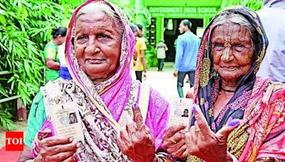 Elderly Voters Proudly Participate in Democracy | Bhubaneswar News - Times of India
