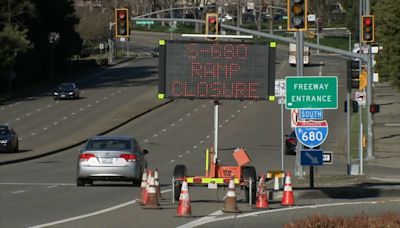 Stretch of I-680 in East Bay is closing this weekend for repair work. Here's what to know