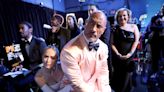 Dwayne Johnson and Emily Blunt reunite for cute moment backstage at the Oscars