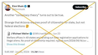 Posts amplify baseless claims non-citizens can vote in federal elections