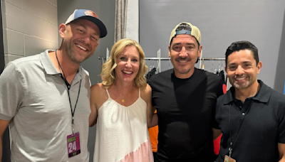 HGTV Stars Dave and Jenny Marrs Show Support for Jonathan Knight at NKOTB Concert