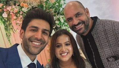 Kartik Aaryan attends wedding of Satyaprem Ki Katha director Sameer Vidwans, says the love story bloomed on set