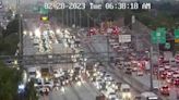 I-95 was shut down in Miami early in rush hour after a truck hit a person, FHP says