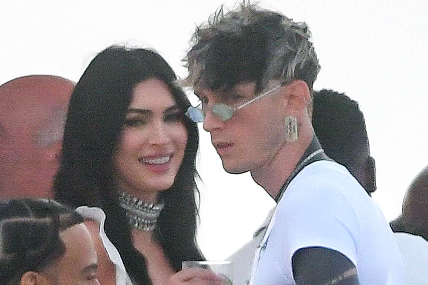 Machine Gun Kelly and Megan Fox Spotted Together at 4th of July White Party in the Hamptons