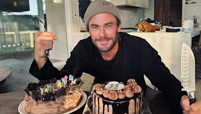 Chris Hemsworth celebrates his 41st birthday with $7 supermarket cake