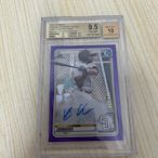 2020BOWMAN CHROME 教士第一輪大物  XAVIER EDWARDS 限量250紫亮1ST簽 BGS9.5/10 TRUE GEM帶10