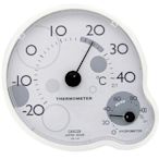 **《好康購物網》CRECER溫濕度計(日本原裝)CR-140(白色)溫度計/溼度計