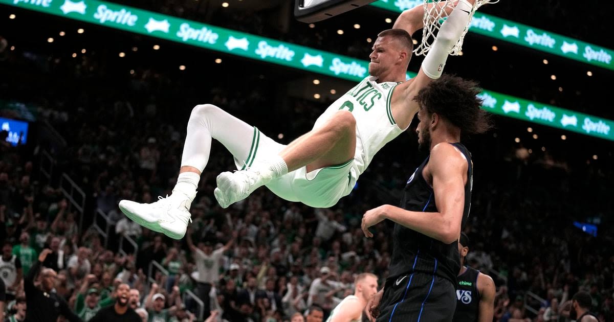 Brown has 22, Porzingis returns with 20 as Celtics open NBA Finals with 107-89 win over Mavericks