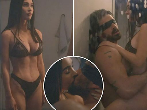 Megan Fox looks incredible as she strips naked and romps with co-star