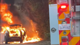 Scotts Valley Fire battled massive car fire along Highway 17