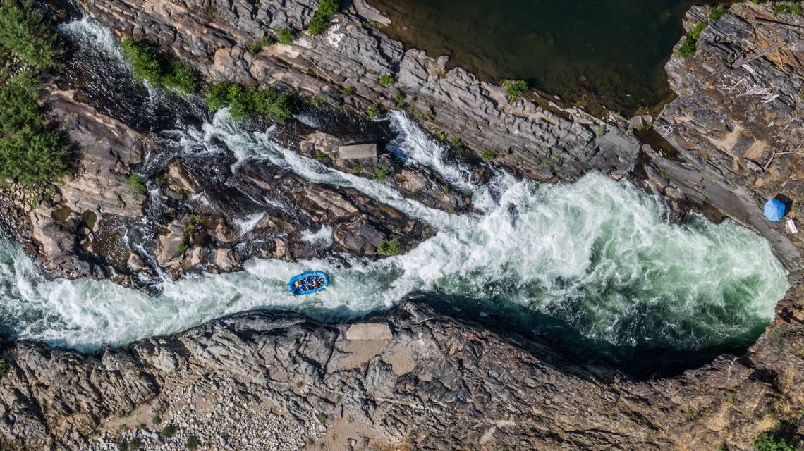 We brave whitewater rafting on idyllic Northern California river. Watch us fall overboard