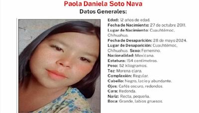 Buscan a Paola Daniela; desapareció hace dos días en Cuauhtémoc