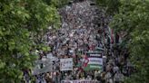 Thousands call for immediate Gaza ceasefire during march in London