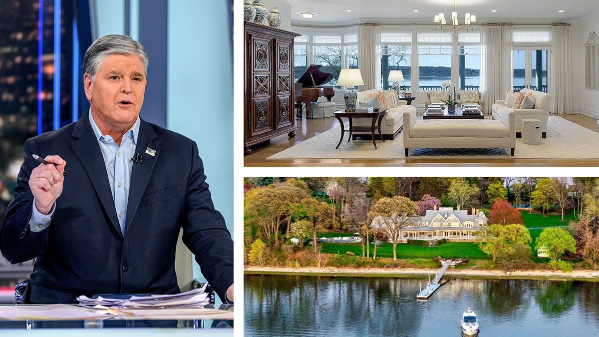 Fox News Star Sean Hannity Lists His $13.8M Waterfront Estate in Oyster Bay, NY