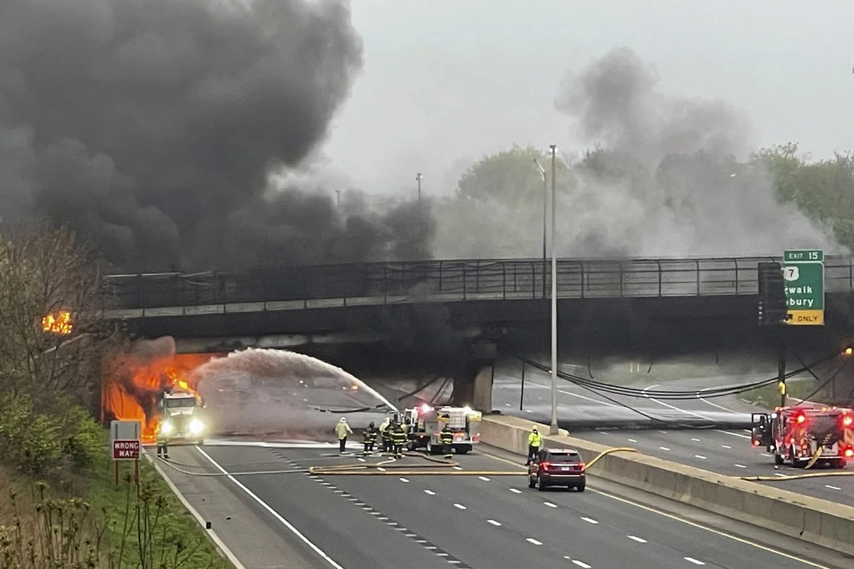 I-95 fire in Norwalk closes highway for days, CT governor says