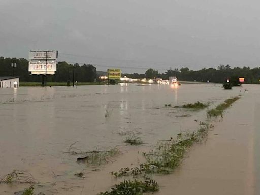 Parts of East Texas are under water and roads are impassable as rain dumps across the region