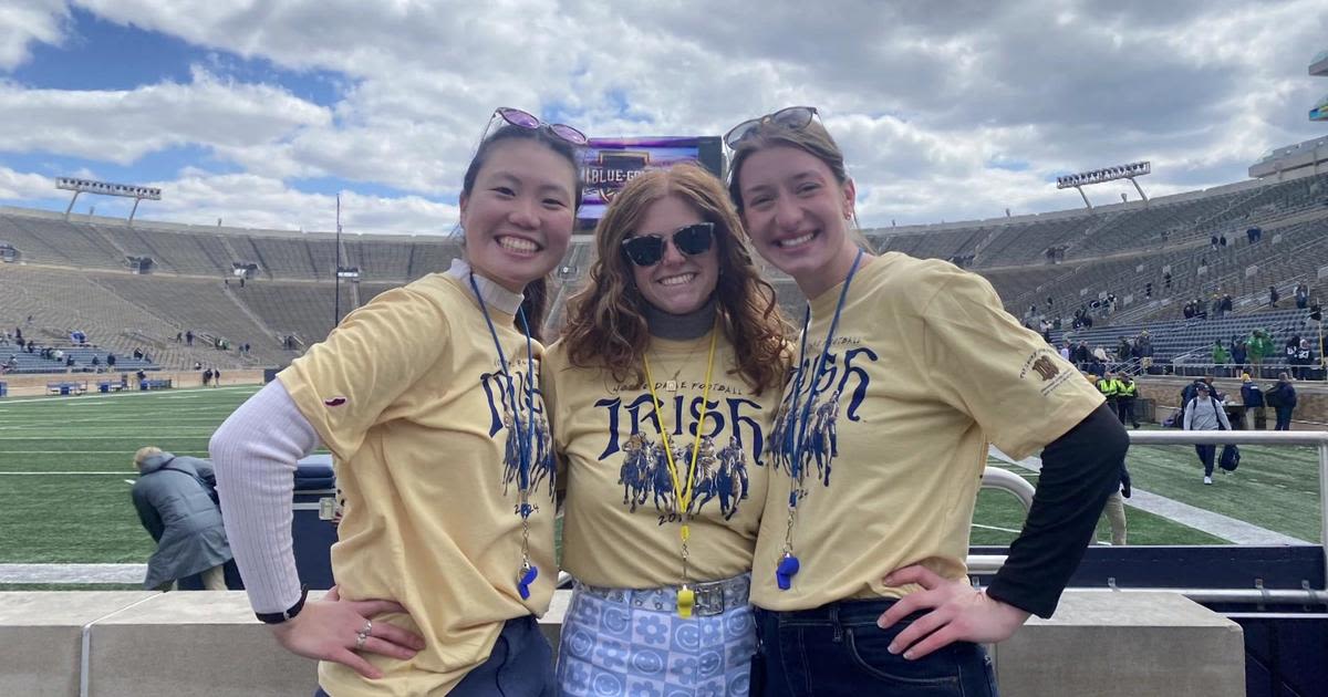 Richfield native is part of the first all-female led marching bands at Notre Dame
