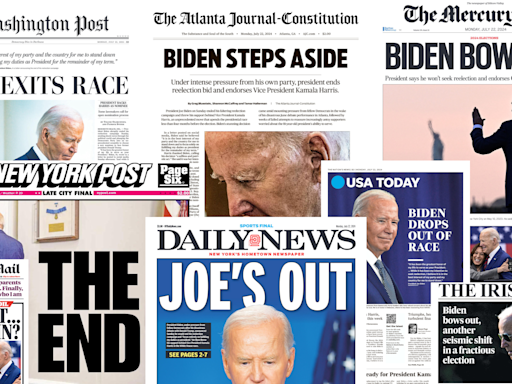 'The End': How newspapers around the world covered Biden's exit from the race