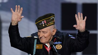 World War II veteran, 98, sends RNC crowd into frenzy as he says he’d re-enlist today if Trump was president