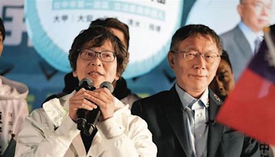 力挺「相信柯文哲清白」！蔡壁如：他是自我要求很高、很有自制力的人