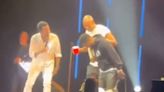 Kevin Hart gives Chris Rock a live goat named Will Smith during comedy show