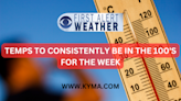 FIRST ALERT FORECAST: Hot temps and strong gusts to hit the area to start the week - KYMA
