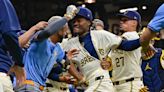 Punches thrown in benches-clearing melee between Brewers, Rays